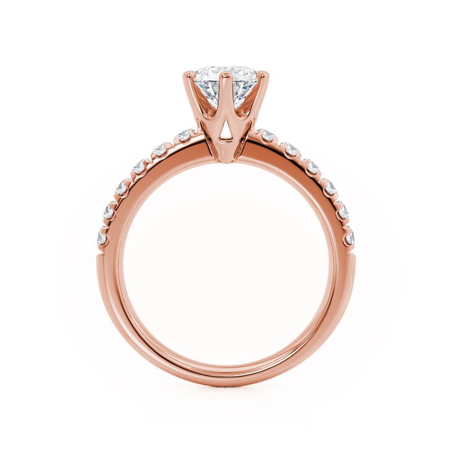 1.0 CT Round Solitaire CVD F/VVS2 Diamond Engagement Ring