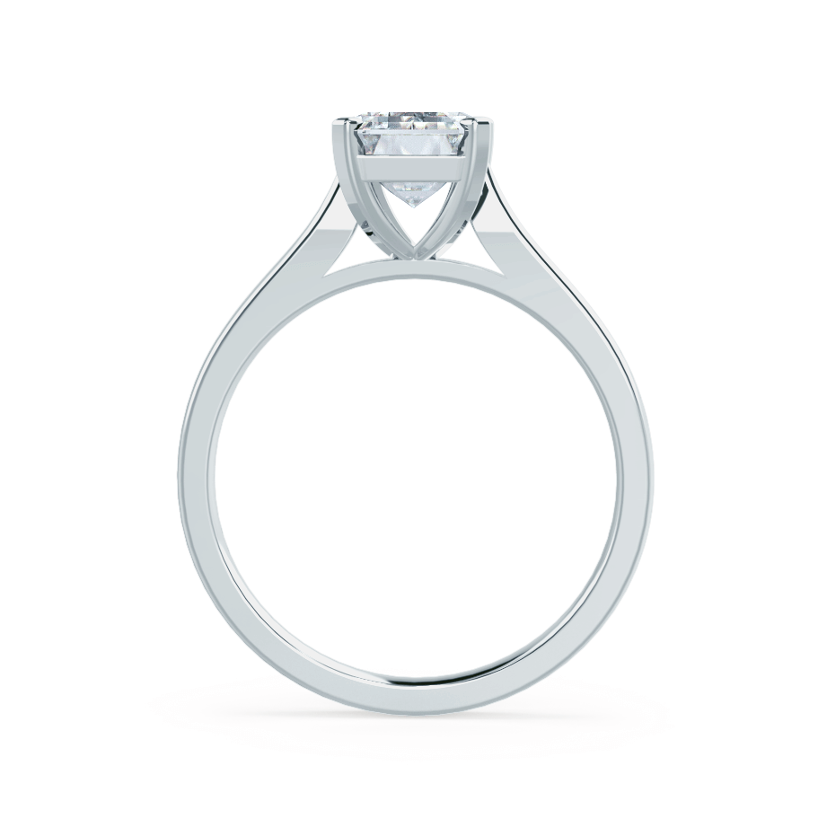 1.50 CT Emerald Solitaire CVD F/VS2 Diamond Engagement Ring
