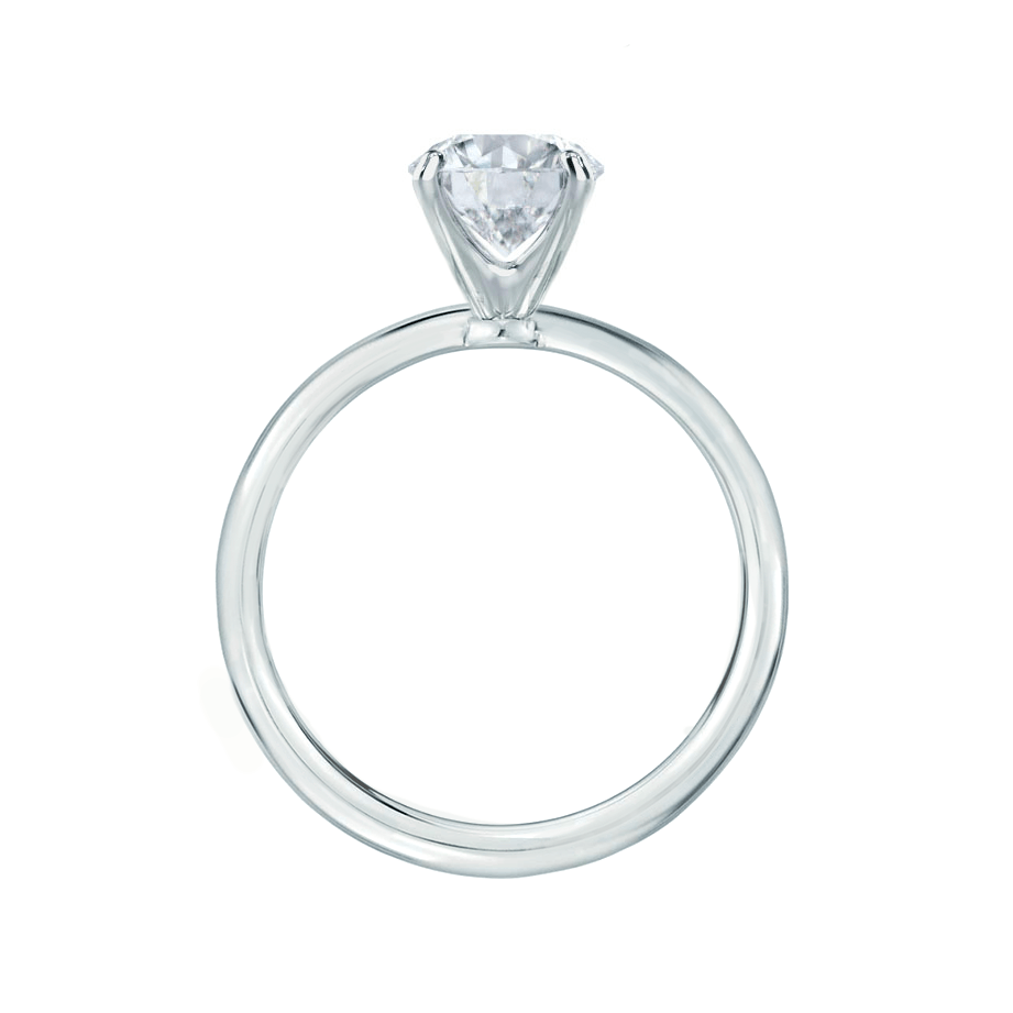 1.20 CT Round Pave Setting CVD E/VVS2 Diamond Engagement Ring