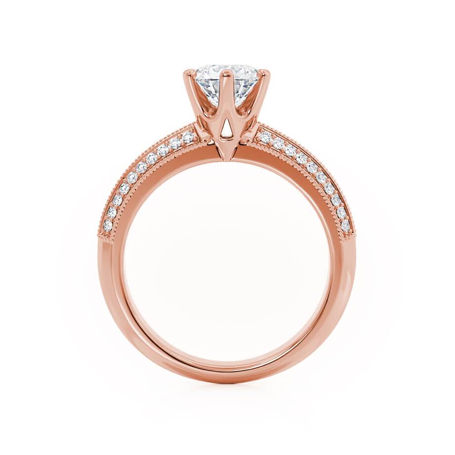 1.0 CT Round Solitaire CVD E/VS1 Diamond Engagement Ring