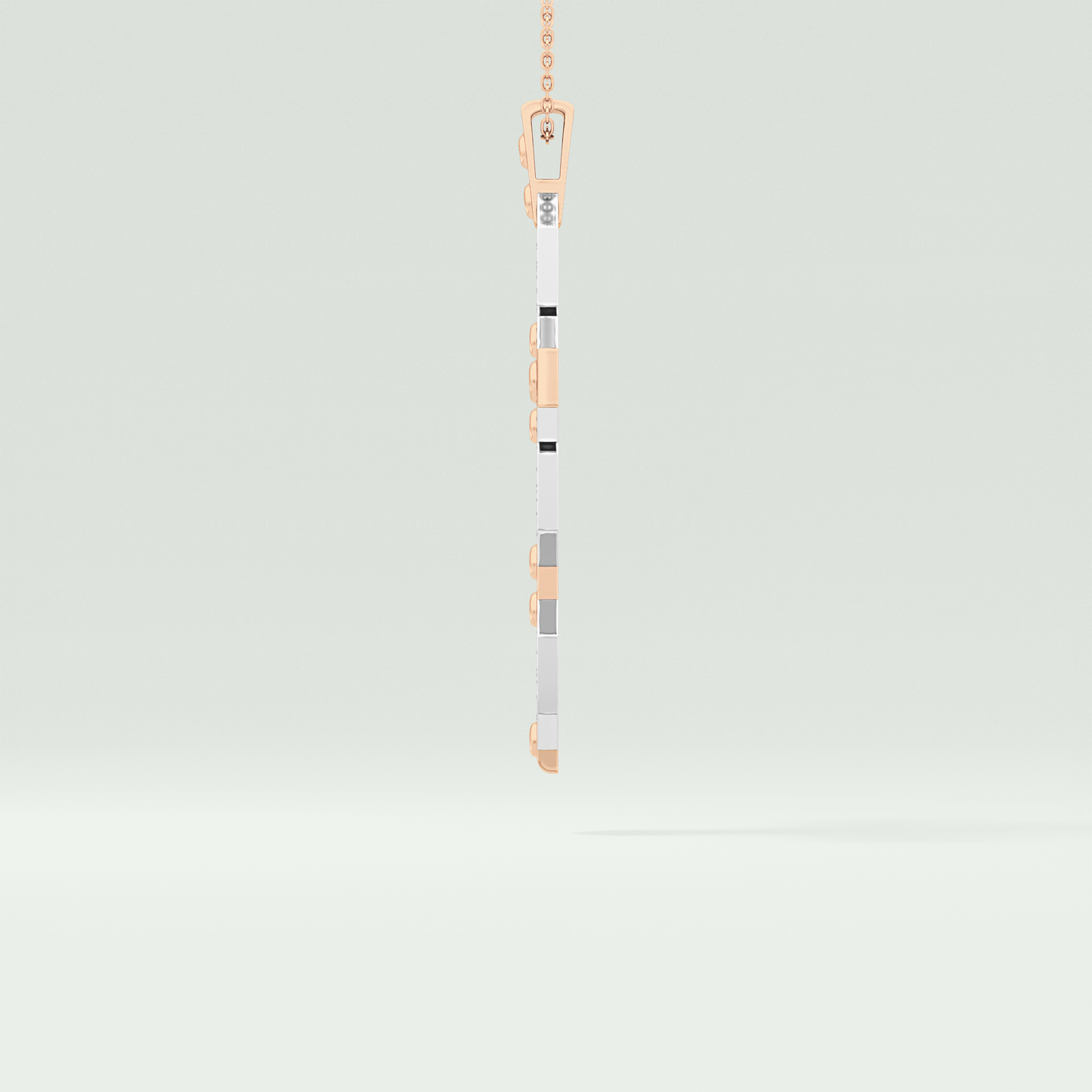 0.50 CT Polished Finished Round Black Moissanite Stones Necklace For Him 8