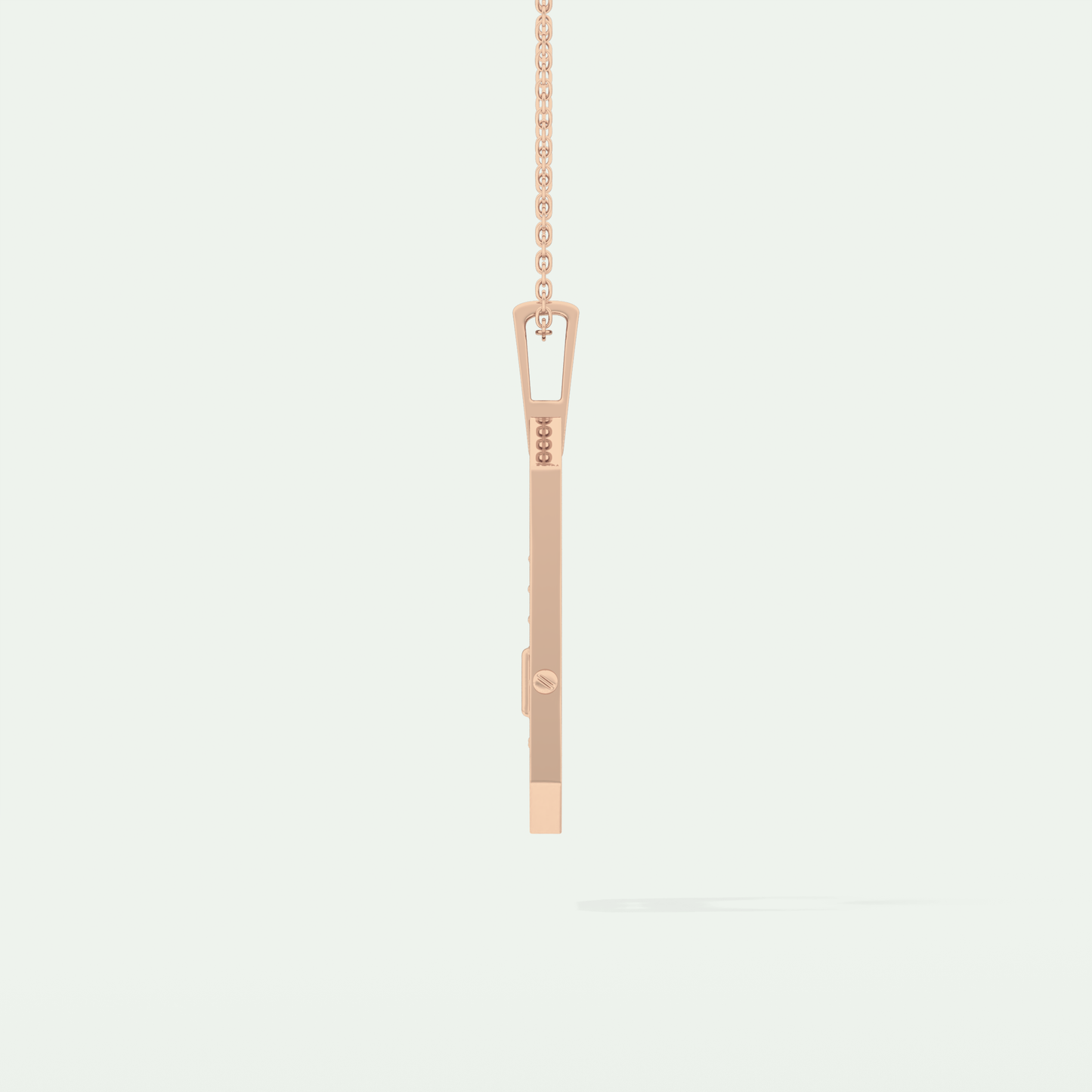 0.25 CT Princess & Round Moissanite Diamond Stones Necklace 12