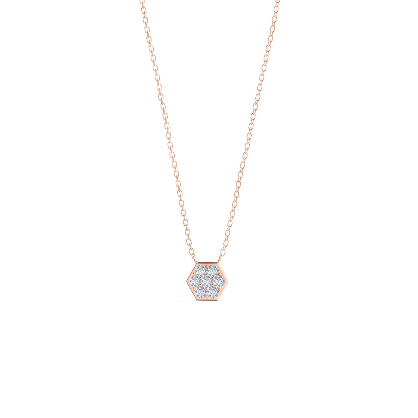 0.30 CT Round Moissanite Diamond Pendant Necklace in Solid Gold 8