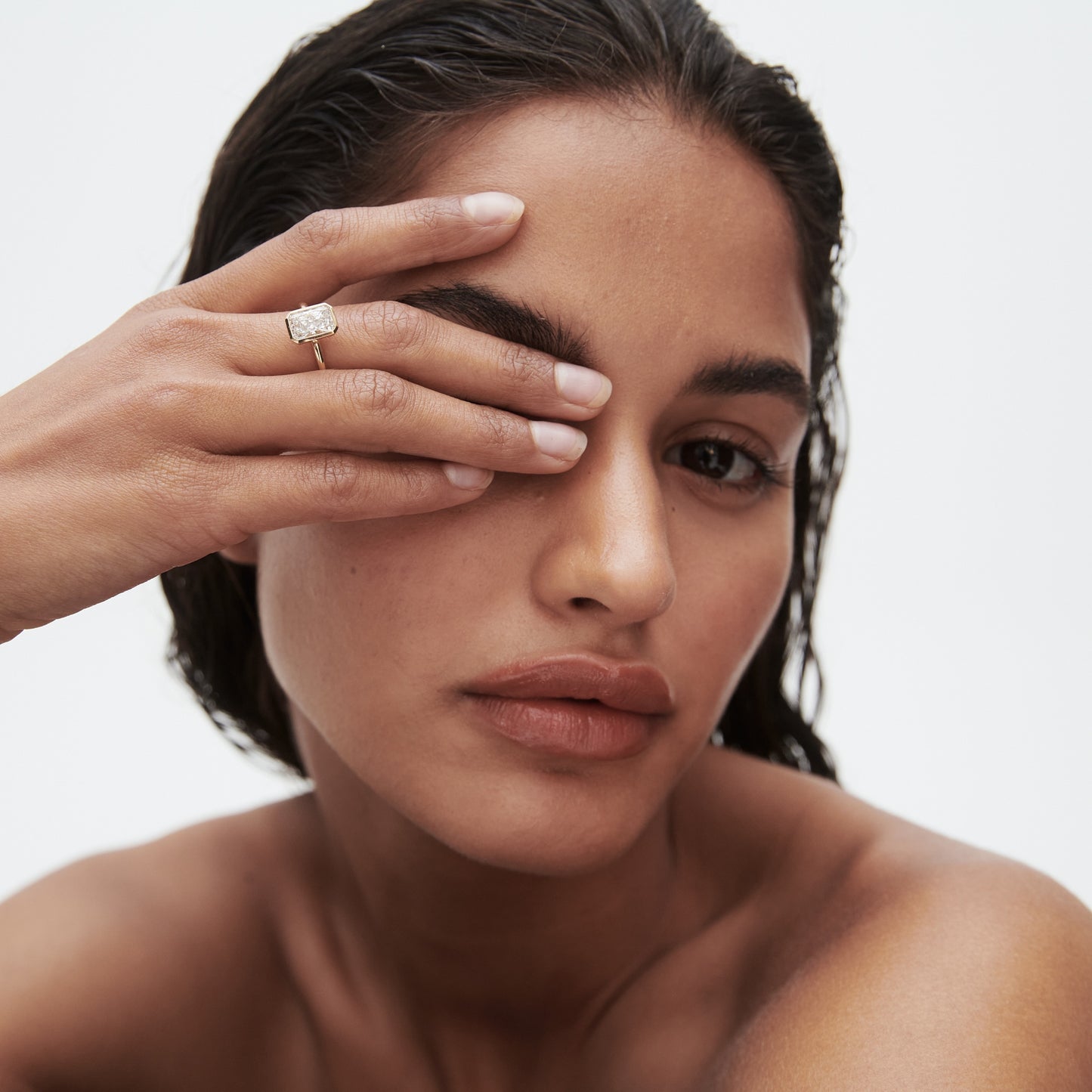 Stunning 2.0 CT Radiant Moissanite Engagement Ring with Bezel Design 4