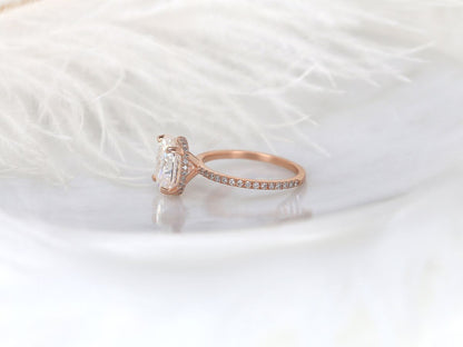 Stunning 4.20 CT Oval Moissanite Engagement Ring with Hidden Halo Design 3