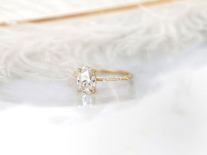 Stunning 1.69 CT Oval Moissanite Engagement Ring with Dainty Design 3