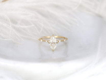 Stunning 1 CT Marquise Moissanite Engagement Ring With Dainty Design 1