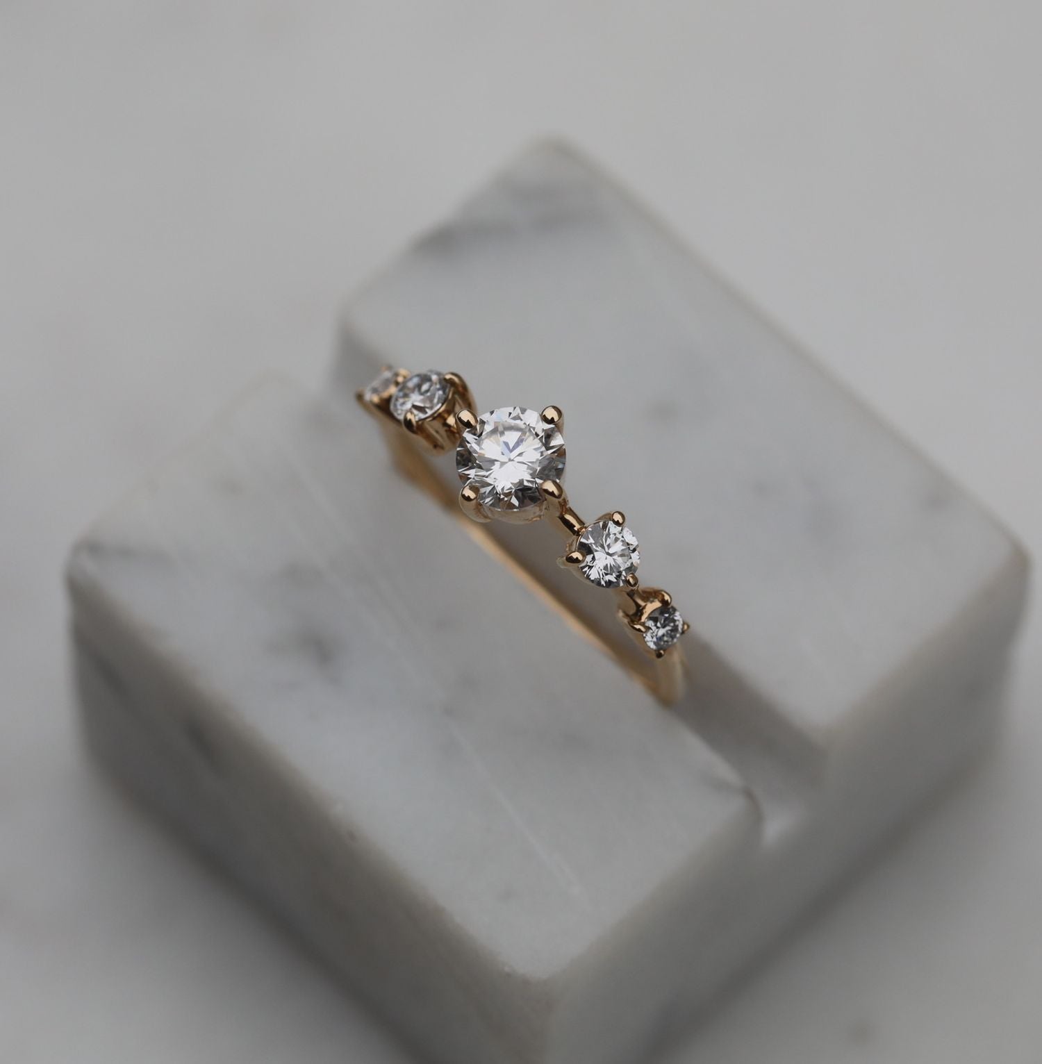 0.80 CT Round Dainty Lab Grown Diamond Wedding Band