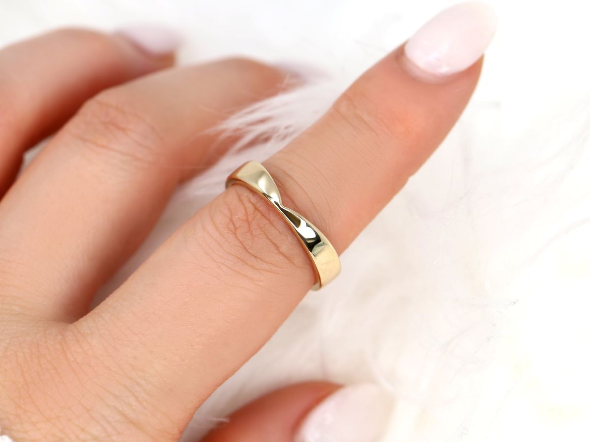 Stunning Chevron Metal Wedding Bands 3