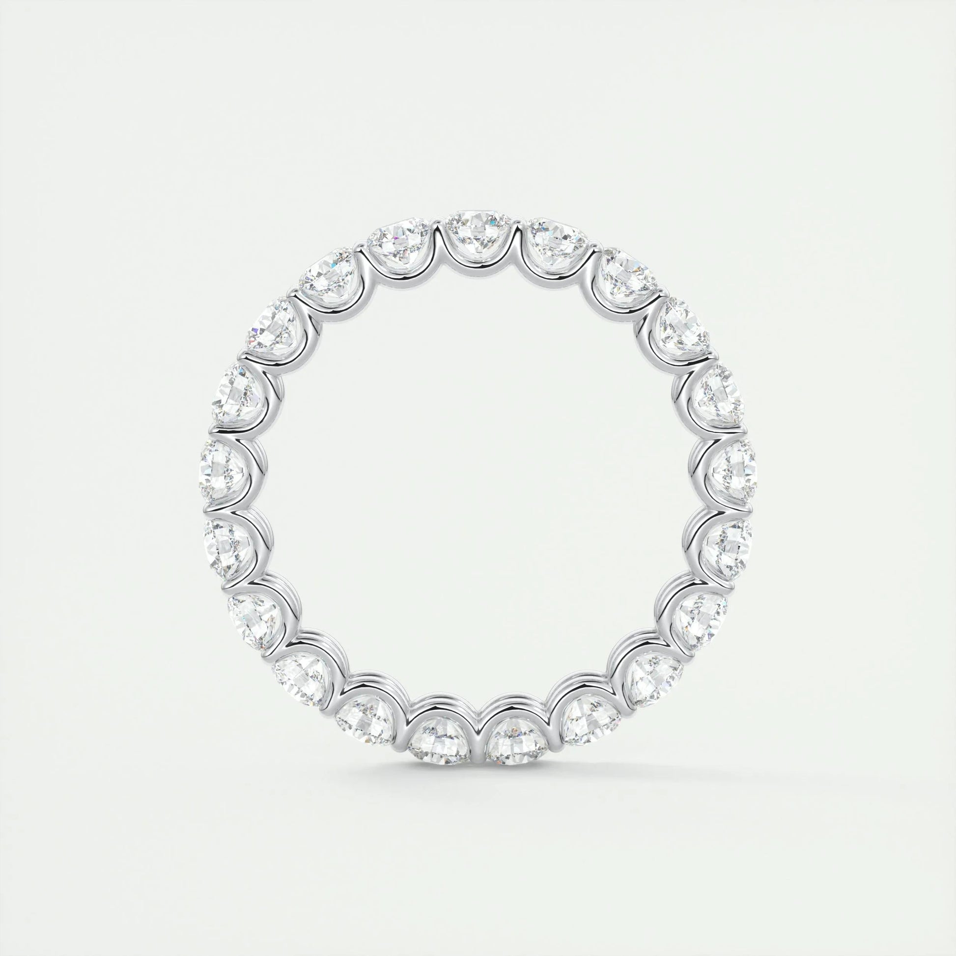 2.10 TCW Round Cut Full Eternity Moissanite Bridal Wedding Band 6