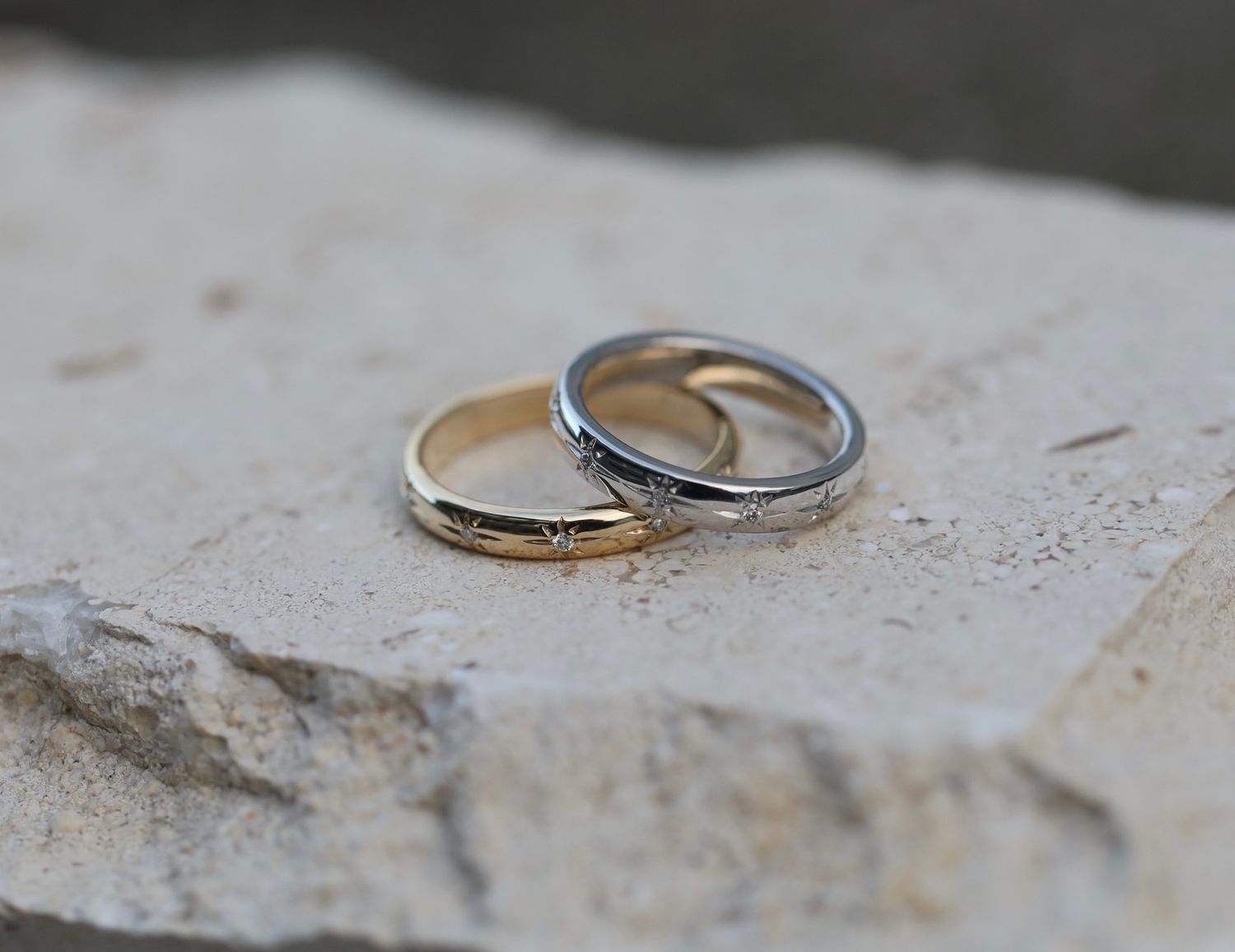 0.10 CT Round Flush Setting Lab Grown Diamond Wedding Band