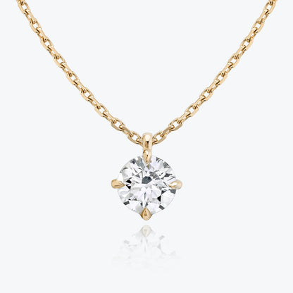 0.25 CT-1.0 CT Round Solitaire CVD F/VS Diamond Necklace 7