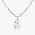 1.0 CT Pear Solitaire  Lab Grown Diamond Necklace