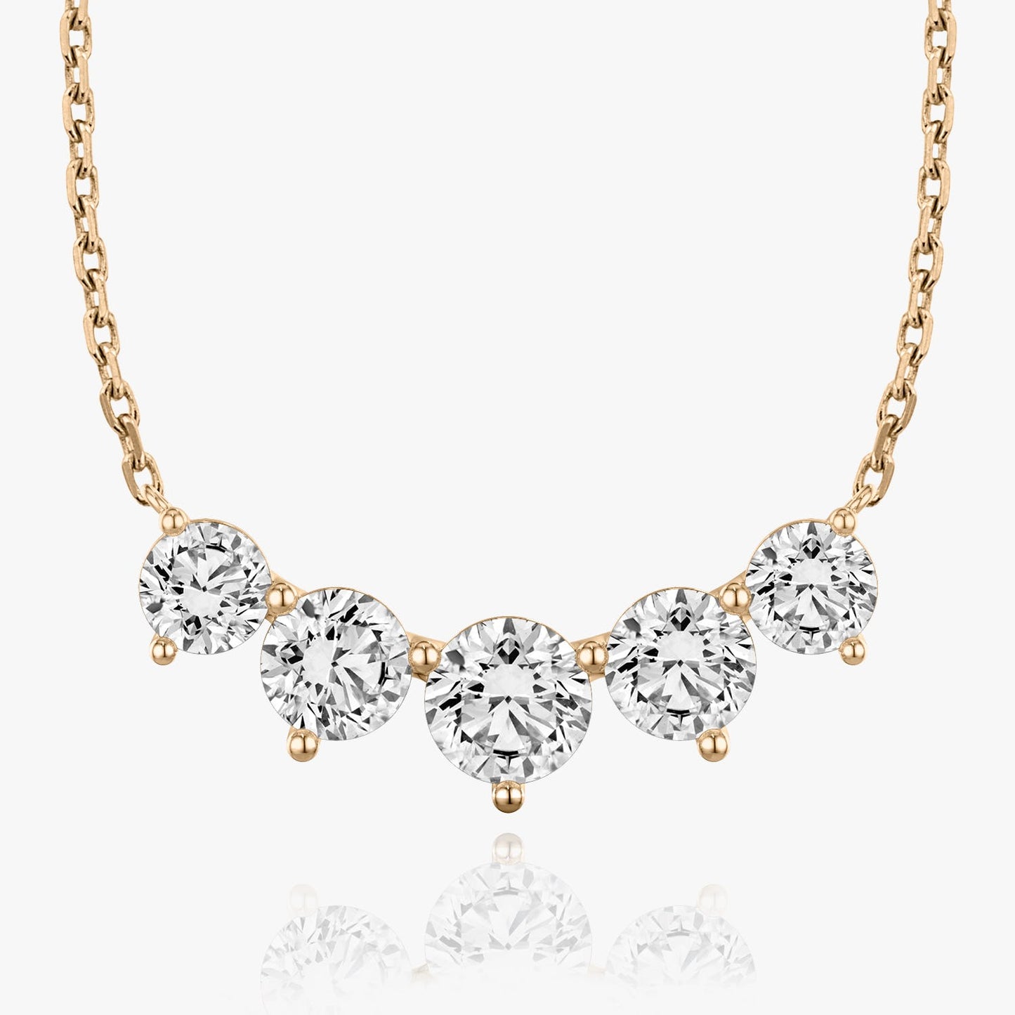 3.50 TCW Round CVD F/VS Diamond Necklace 8