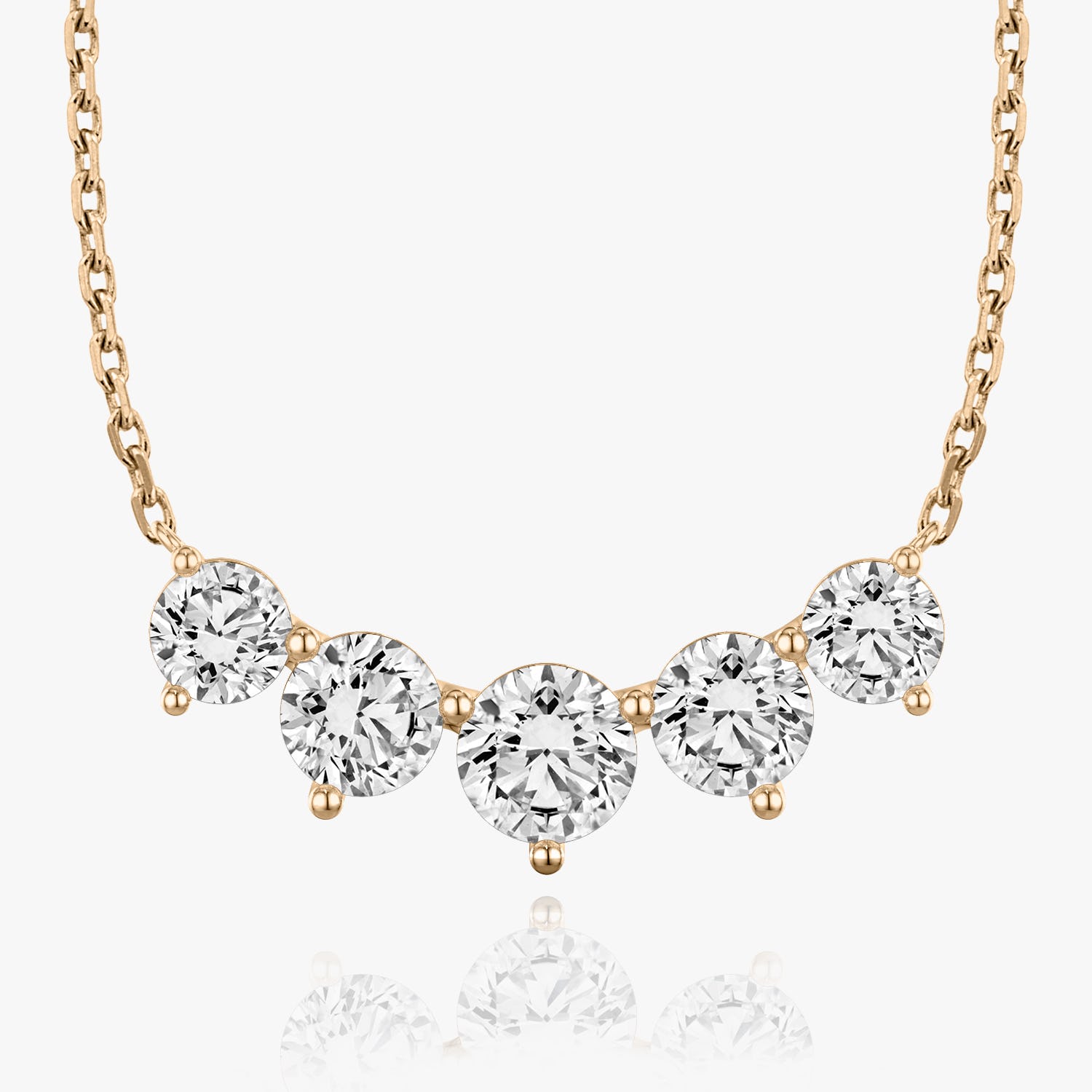 3.50 TCW Round CVD F/VS Diamond Necklace 8