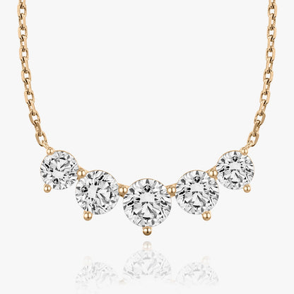 3.50 TCW Round CVD F/VS Diamond Necklace 8
