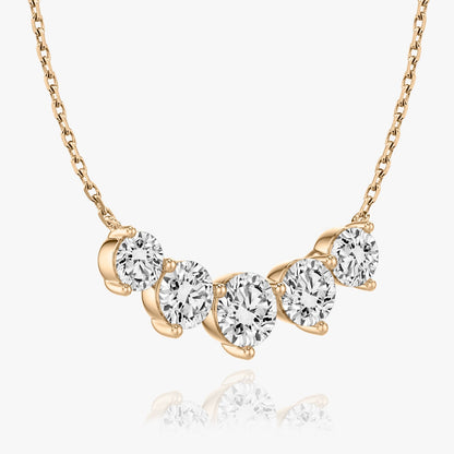 3.50 TCW Round CVD F/VS Diamond Necklace 9