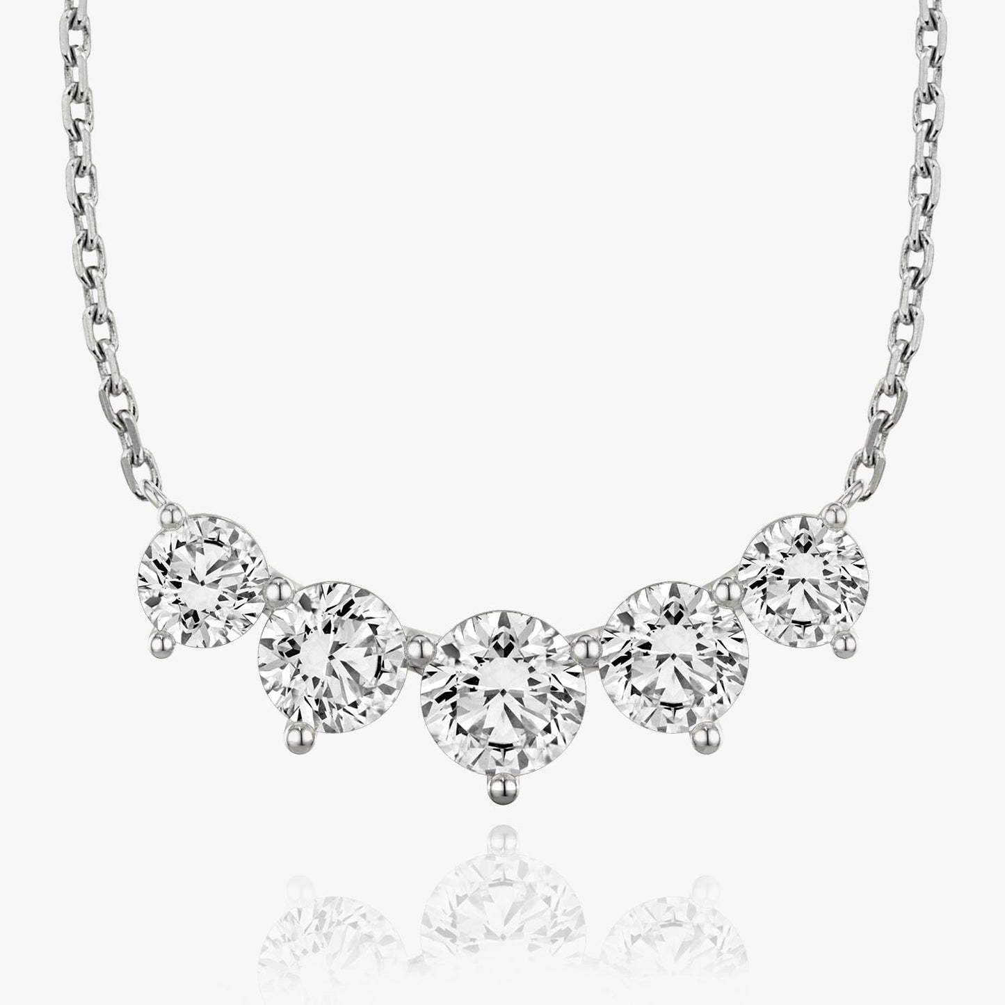 3.50 TCW Round CVD F/VS Diamond Necklace 3