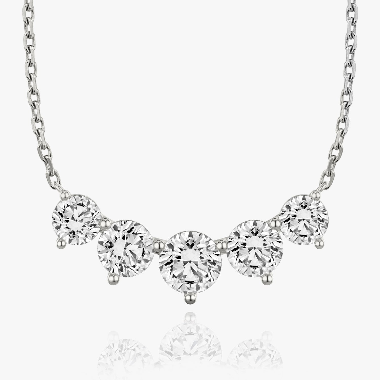 3.50 TCW Round CVD F/VS Diamond Necklace 3