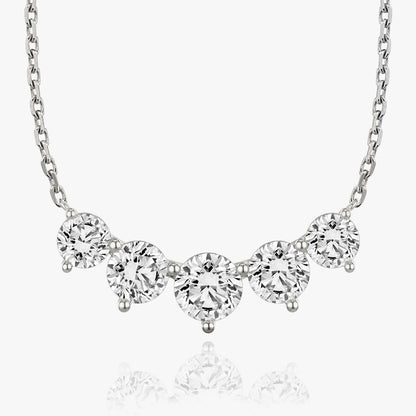 3.50 TCW Round CVD F/VS Diamond Necklace 3