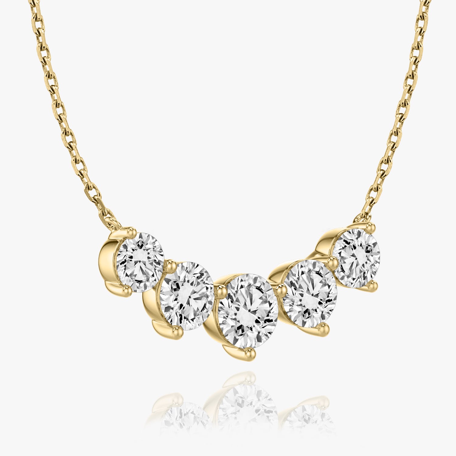 3.50 TCW Round CVD F/VS Diamond Necklace 6