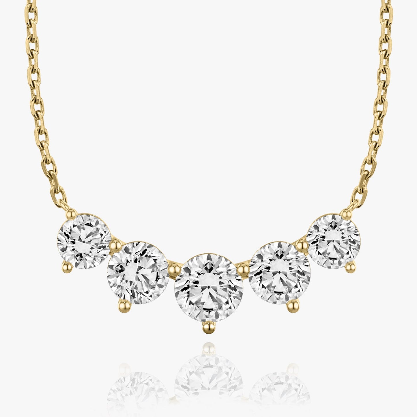 3.50 TCW Round CVD F/VS Diamond Necklace 5