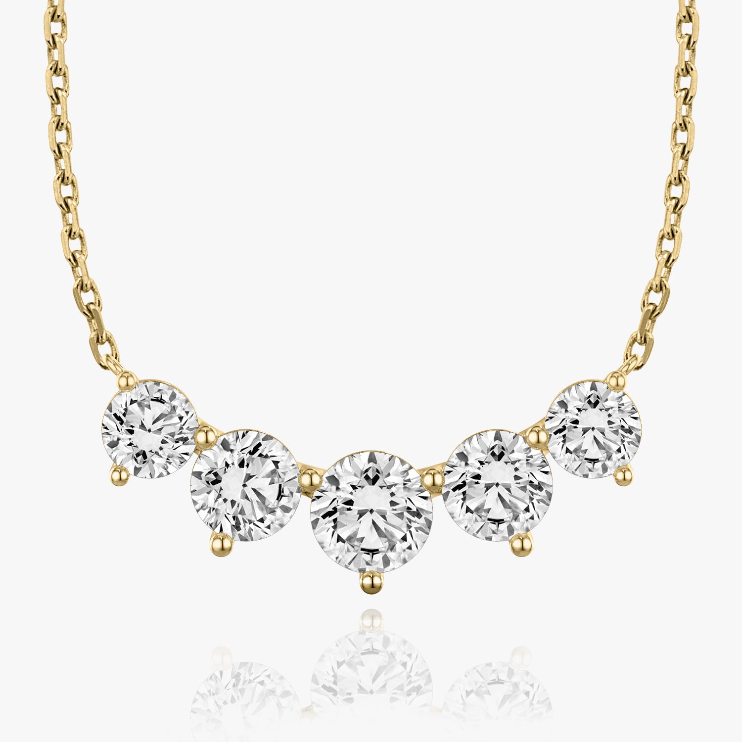 3.50 TCW Round CVD F/VS Diamond Necklace 5