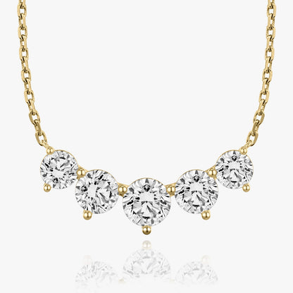 3.50 TCW Round CVD F/VS Diamond Necklace 5