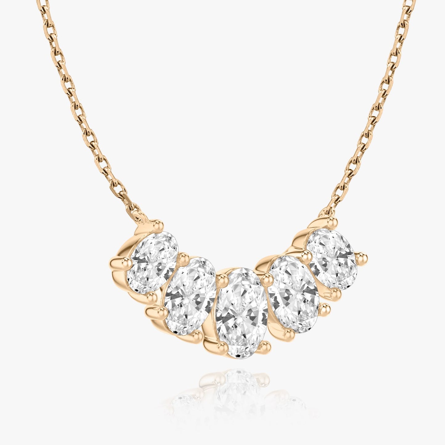 3.50 TCW Oval CVD F/VS Diamond Necklace 10