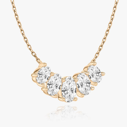 3.50 TCW Oval CVD F/VS Diamond Necklace 10