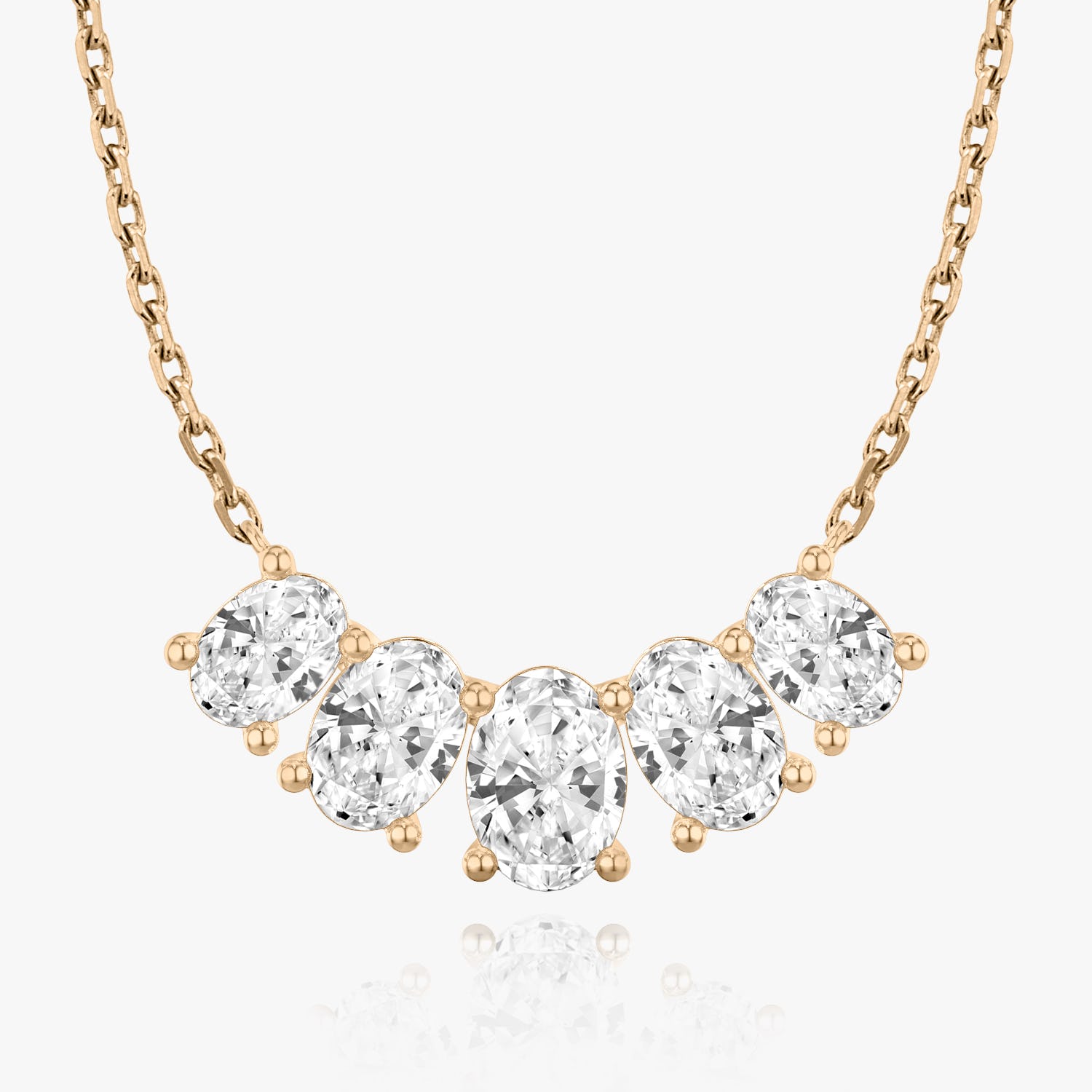 3.50 TCW Oval CVD F/VS Diamond Necklace 9