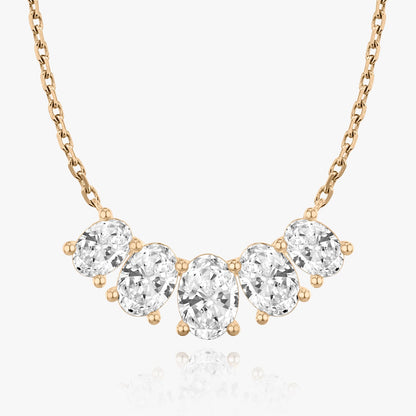 3.50 TCW Oval CVD F/VS Diamond Necklace 9