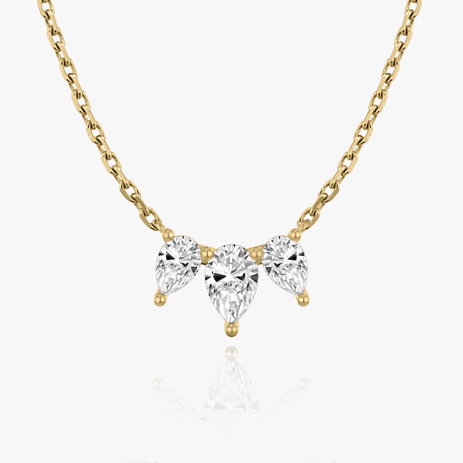 1.0 TCW Pear  Lab Grown Diamond Necklace