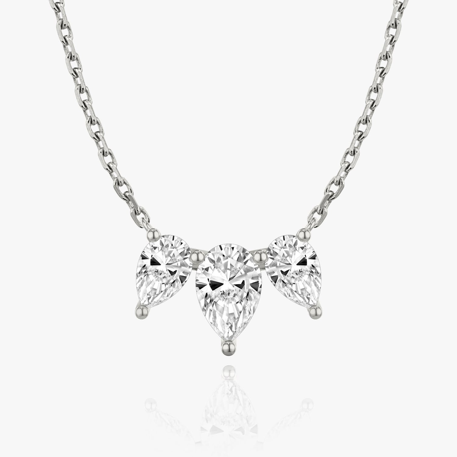 2.0 TC Pear  Lab Grown Diamond Necklace