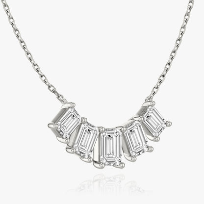 3.50 TCW Emerald CVD F/VS Diamond Necklace 1