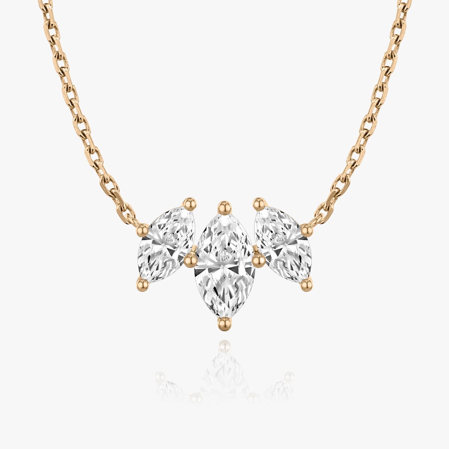 2.0 TC Marquise CVD F/VS Diamond Necklace 7