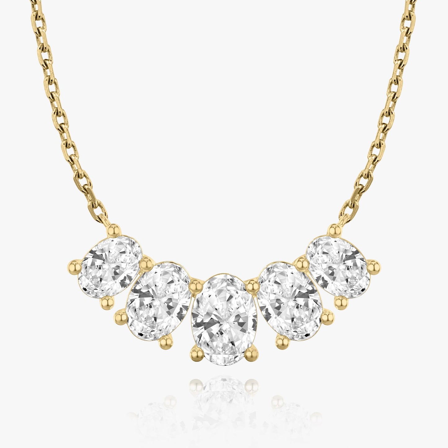 3.50 TCW Oval CVD F/VS Diamond Necklace 6