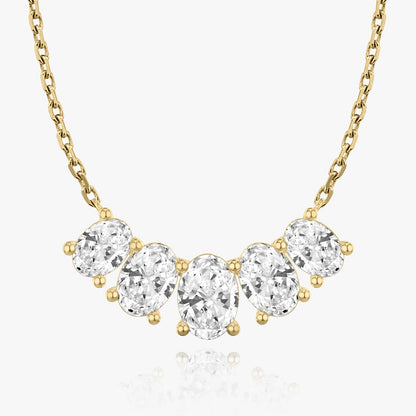 3.50 TCW Oval CVD F/VS Diamond Necklace 6