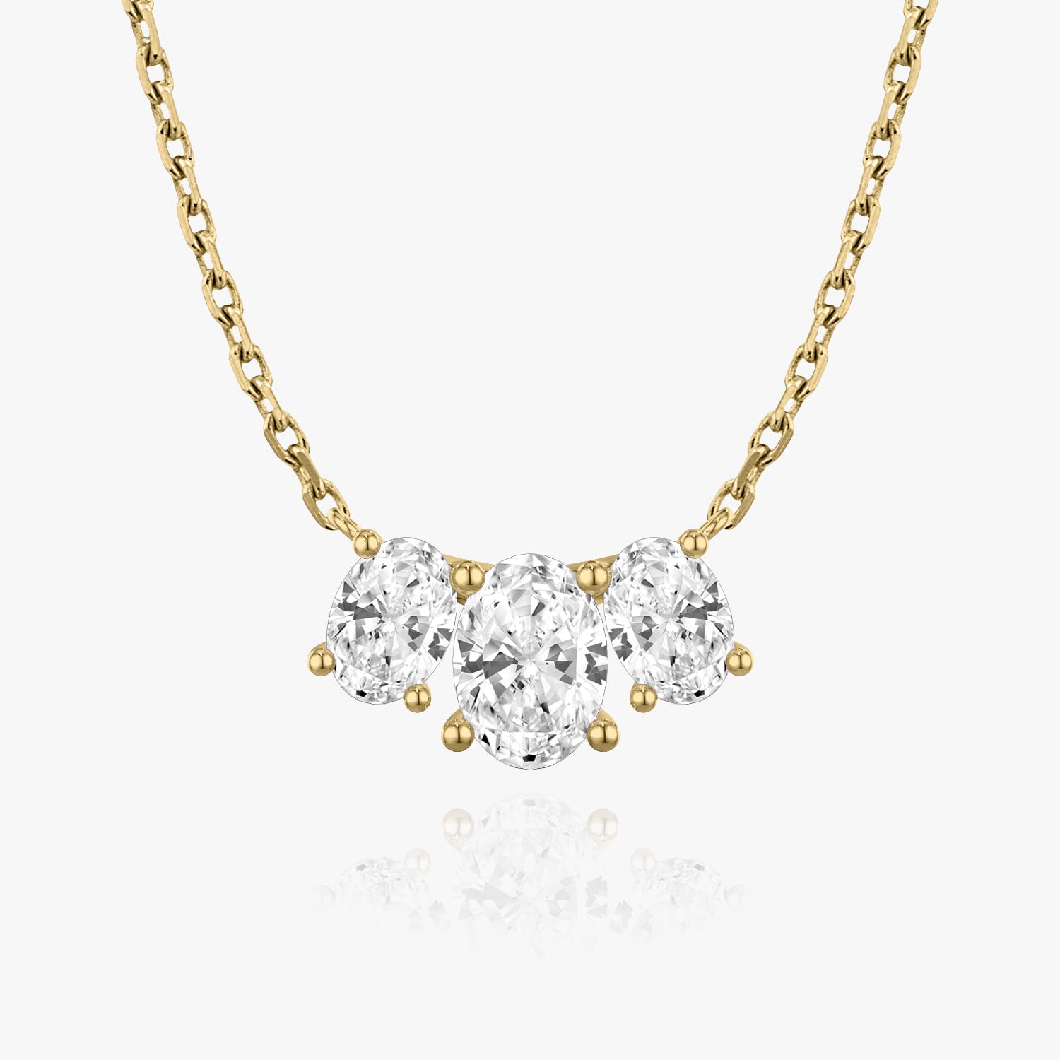 2.0 TC Oval Lab Grown Diamond Necklace