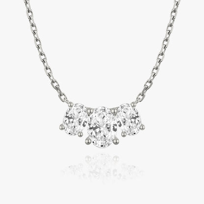2.0 TC Oval CVD F/VS Diamond Necklace 1