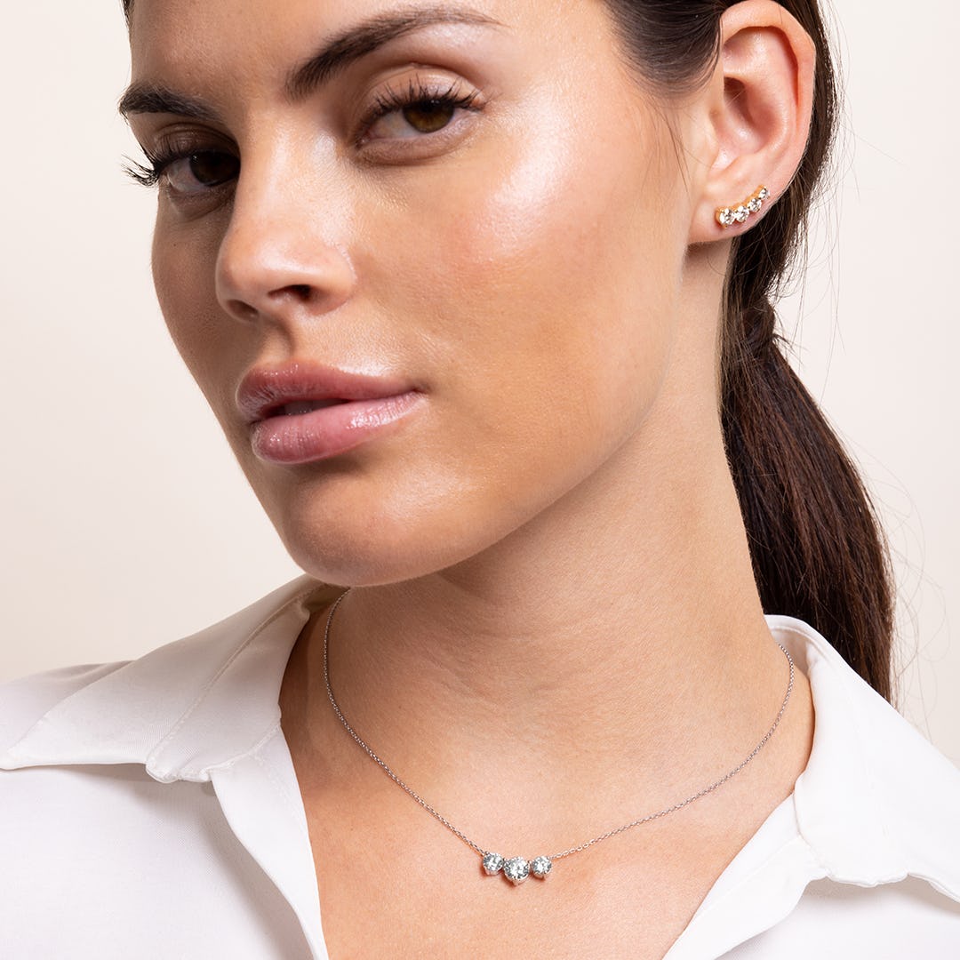 2.0 TC Round  Lab Grown Diamond Necklace