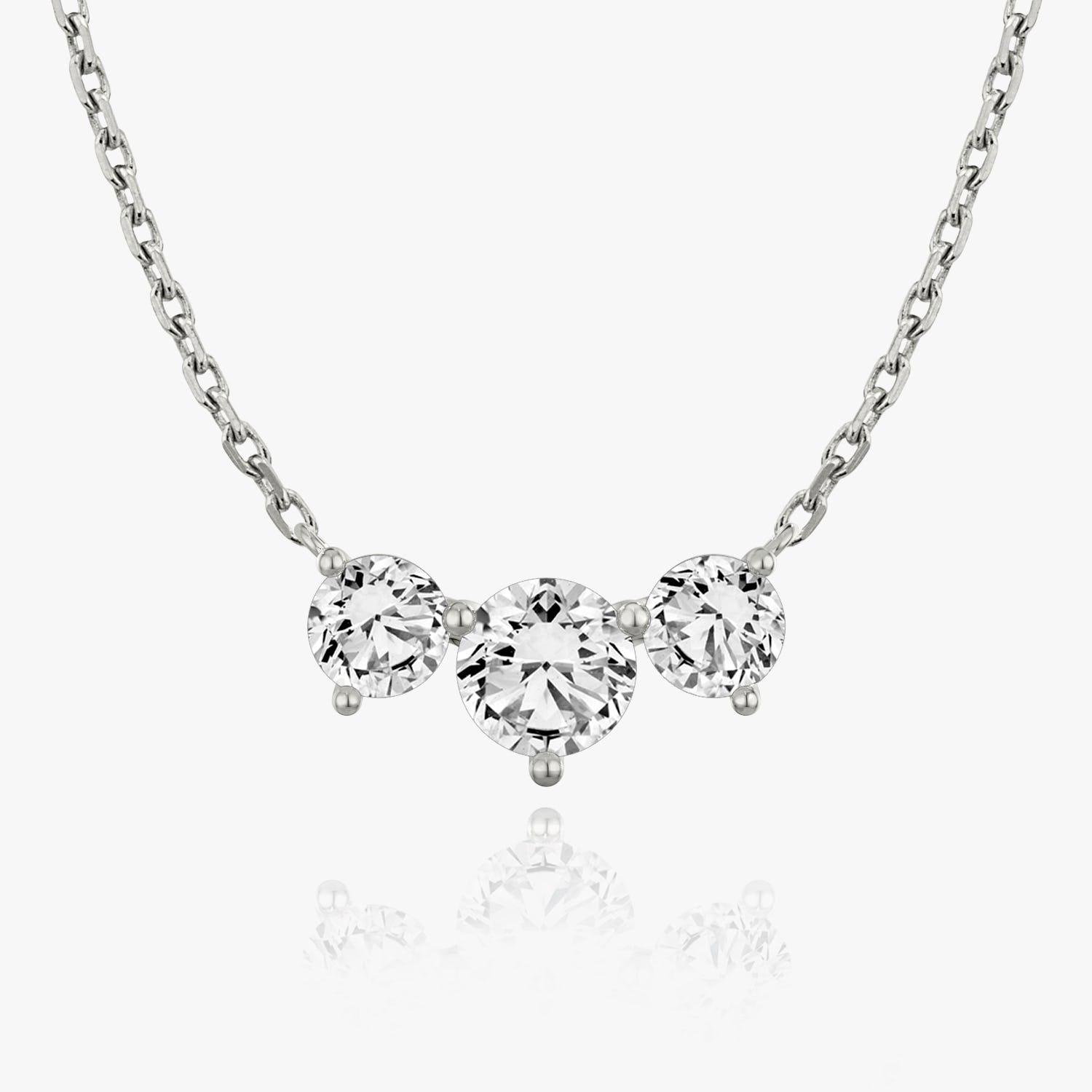 2.0 TC Round  Lab Grown Diamond Necklace