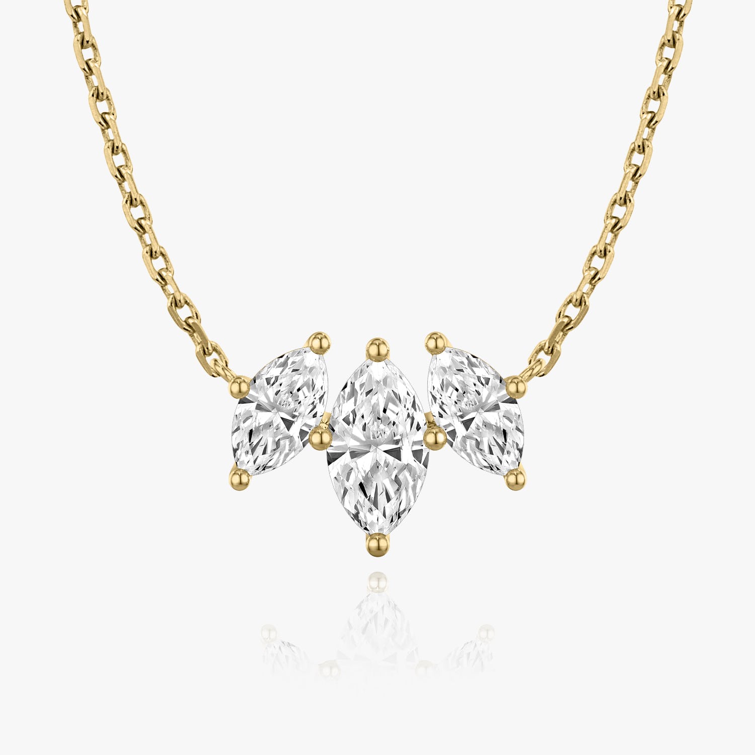 1.0 TCW Marquise CVD F/VS Diamond Necklace 4