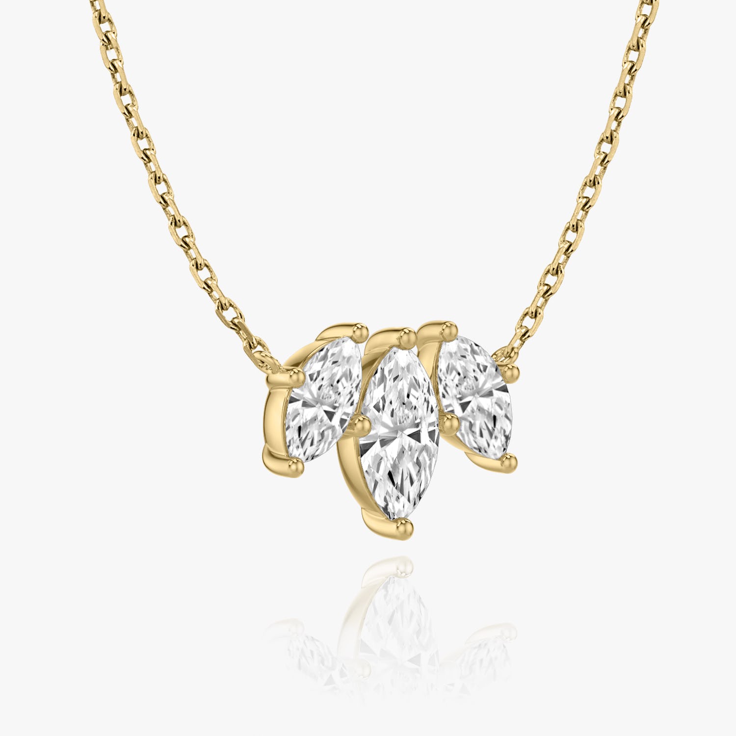 1.0 TCW Marquise  Lab Grown Diamond Necklace