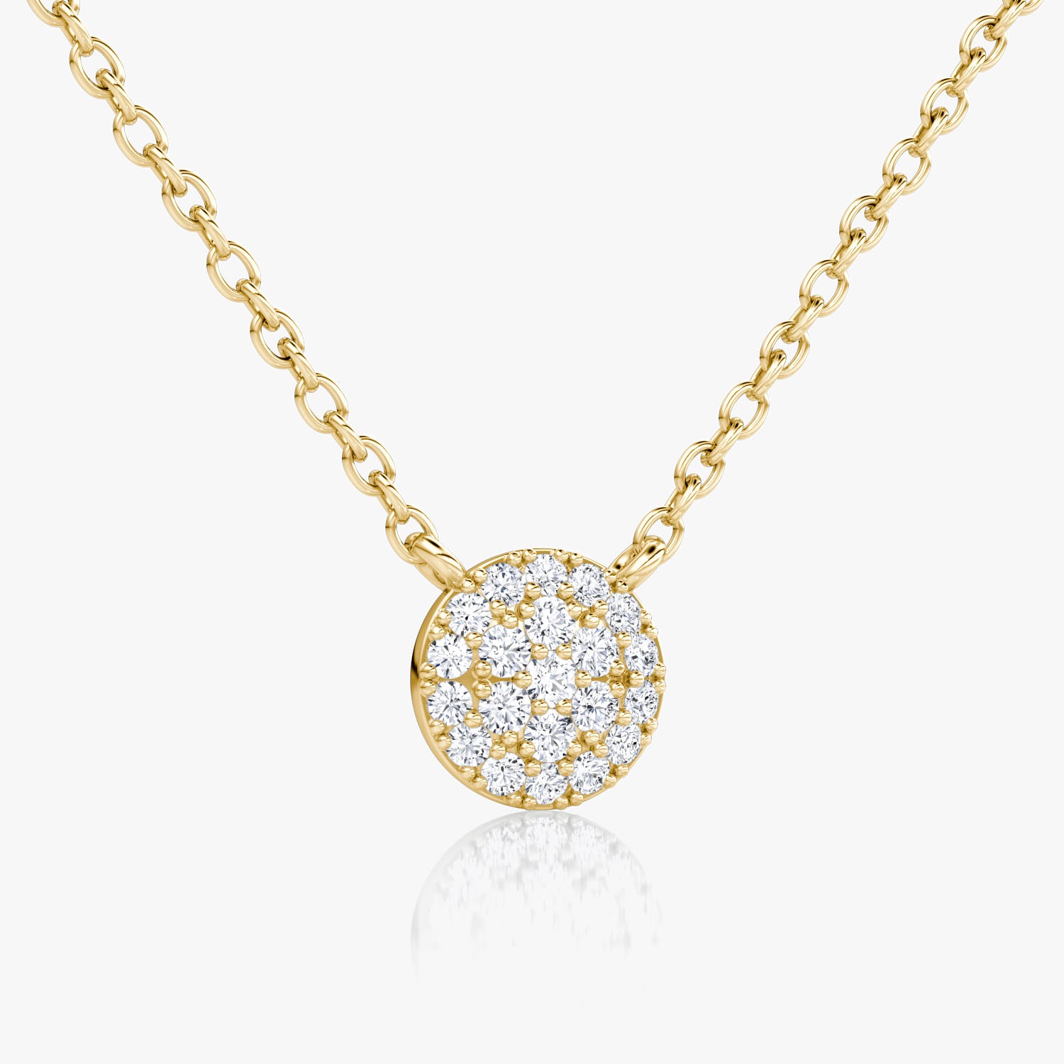 0.12 TCW Round  Lab Grown Diamond Necklace