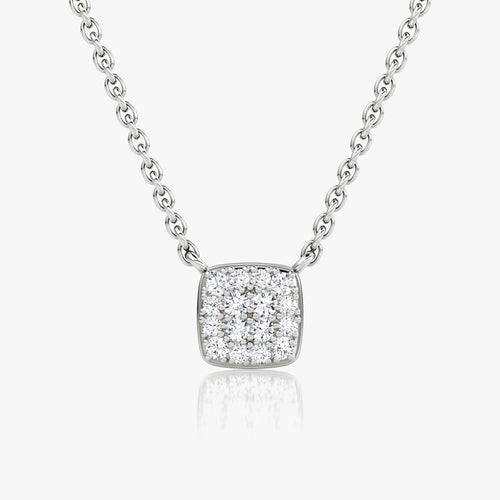 0.10 TCW Round  Lab Grown Diamond Necklace