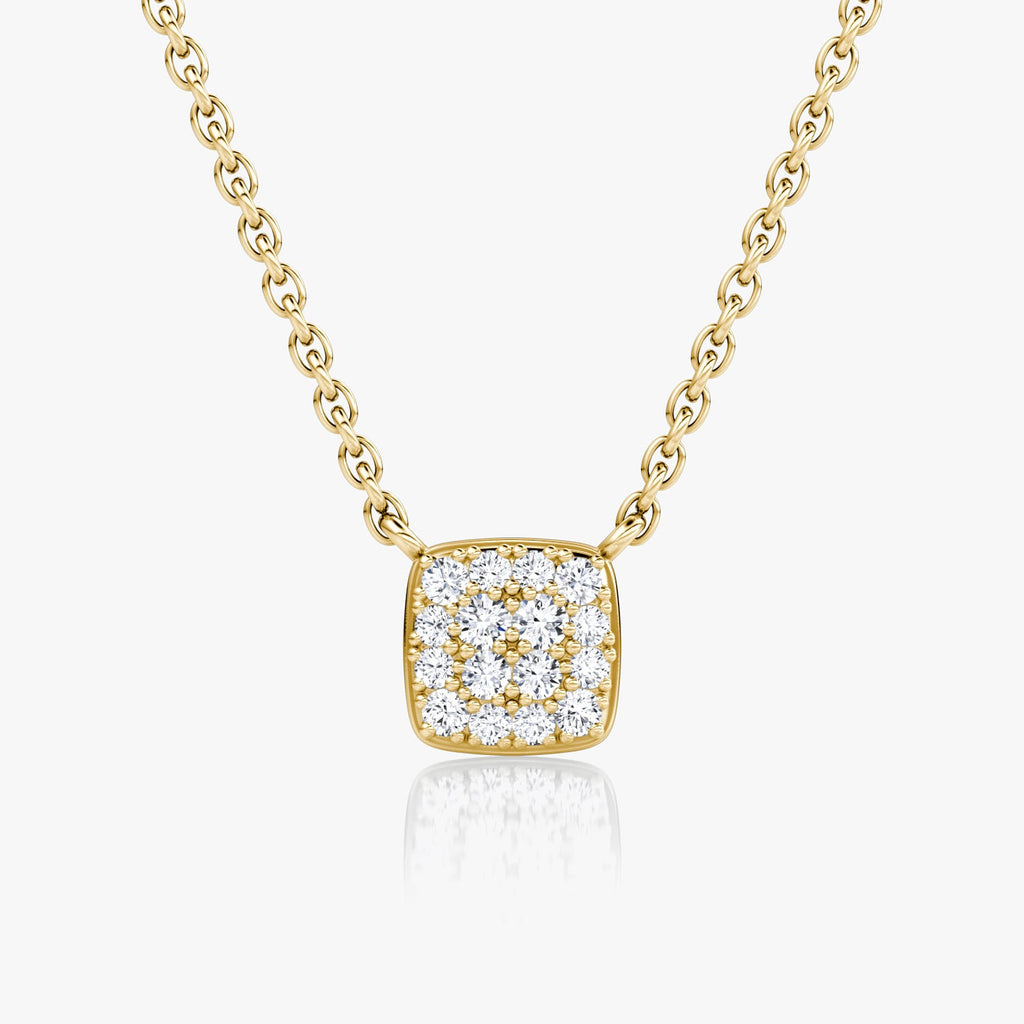 0.10 TCW Round  Lab Grown Diamond Necklace