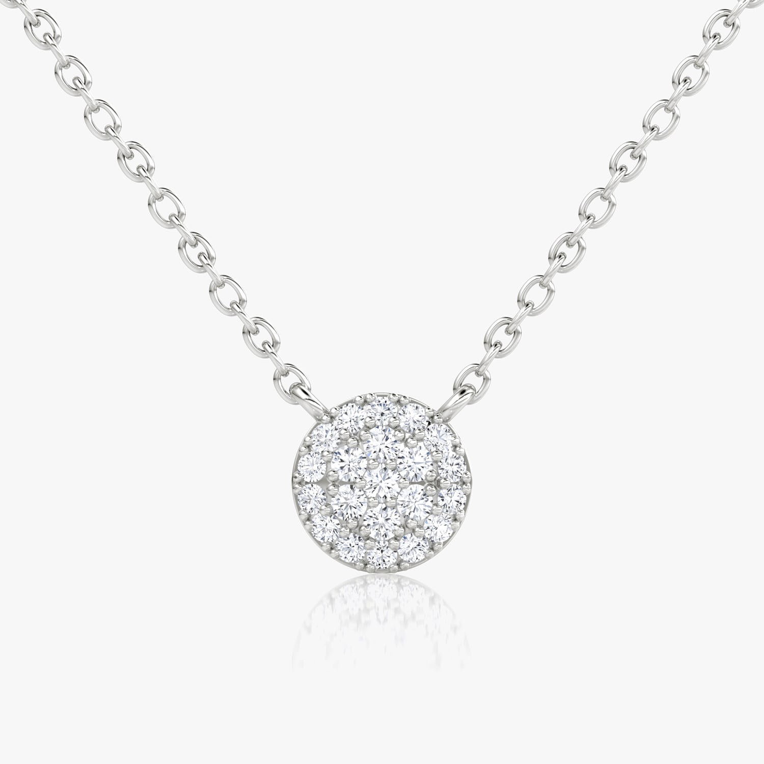 0.12 TCW Round  Lab Grown Diamond Necklace