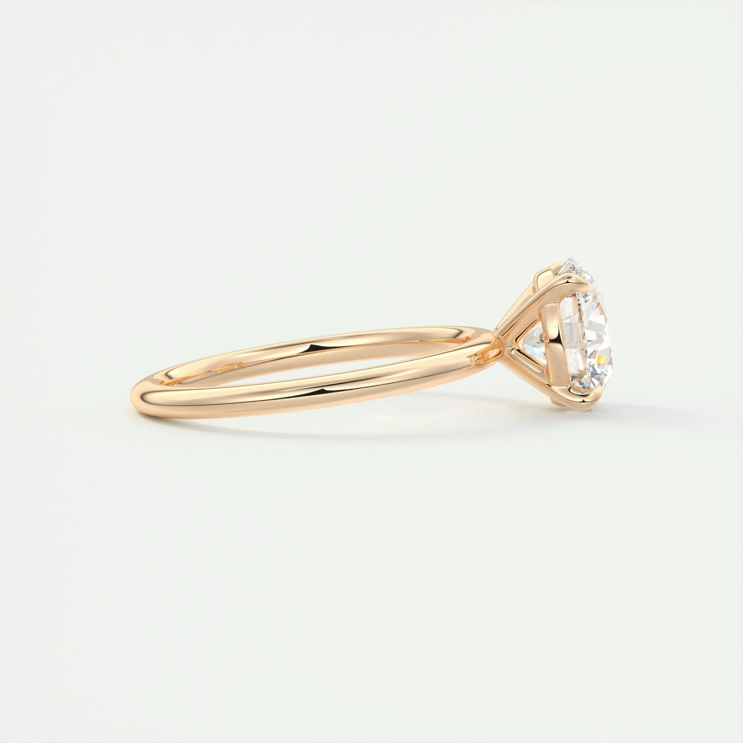 2.0 CT Round Cut Solitaire Moissanite Engagement Ring 16