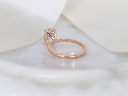 Stunning 2.5 CT Oval Moissanite Engagement Ring with Solitaire Design 4